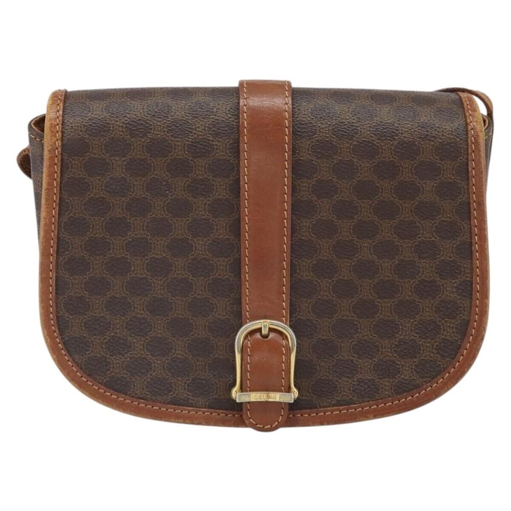 Celine Vintage Macadam Canvas and Leather